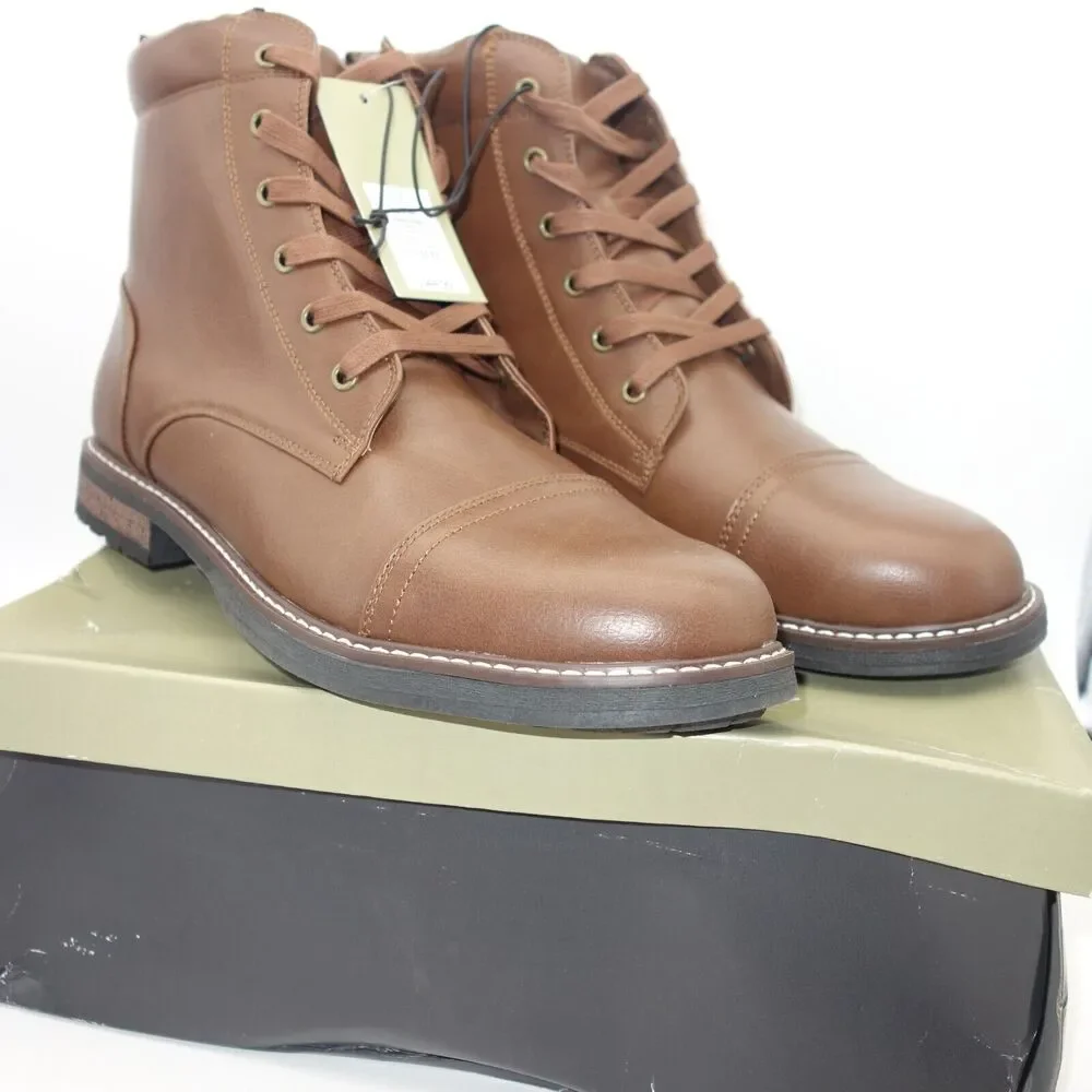 NEW Goodfellow & Co Men's 12 Brown Jeffery Combat Lace Up Boots